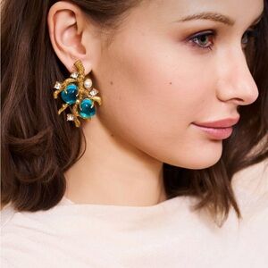 Kenneth Jay Lane Sea Glass Post Earrings